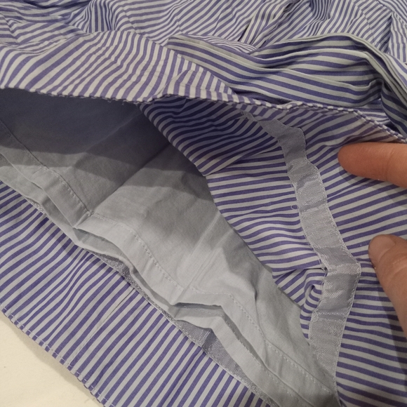 Striped Tie in Front Skirt - Picture 2 of 4